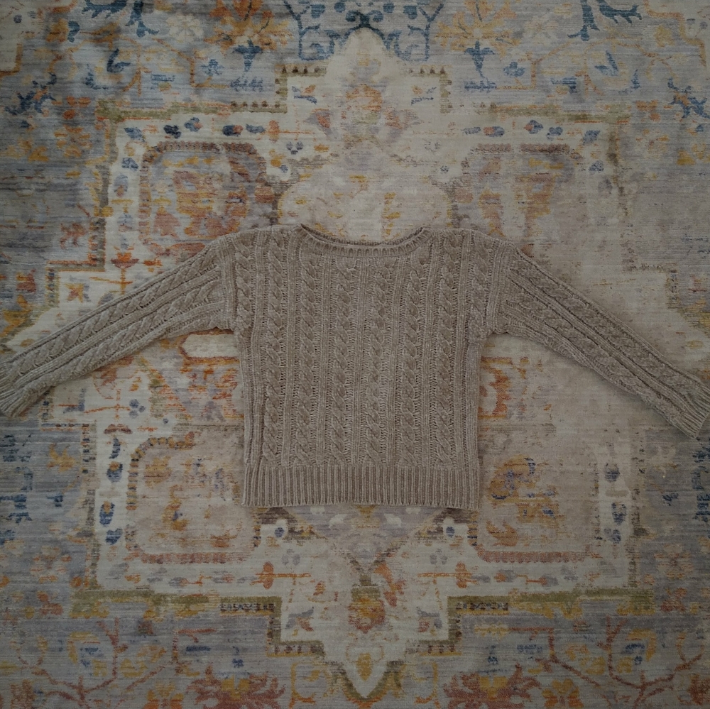 Philosophy Taupe Chenille Knit Sweater